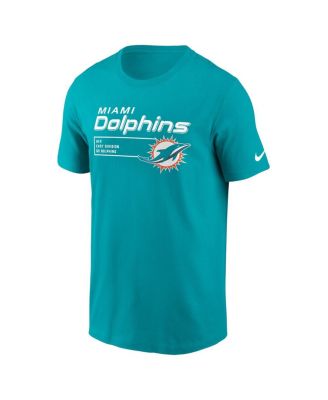 Men's Aqua Miami Dolphins Division Essential T-shirt