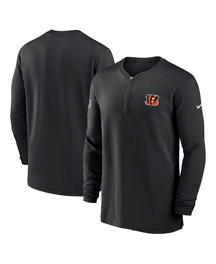 Men's Nike Black Cincinnati Bengals Sideline Logo Performance Pullover  Hoodie