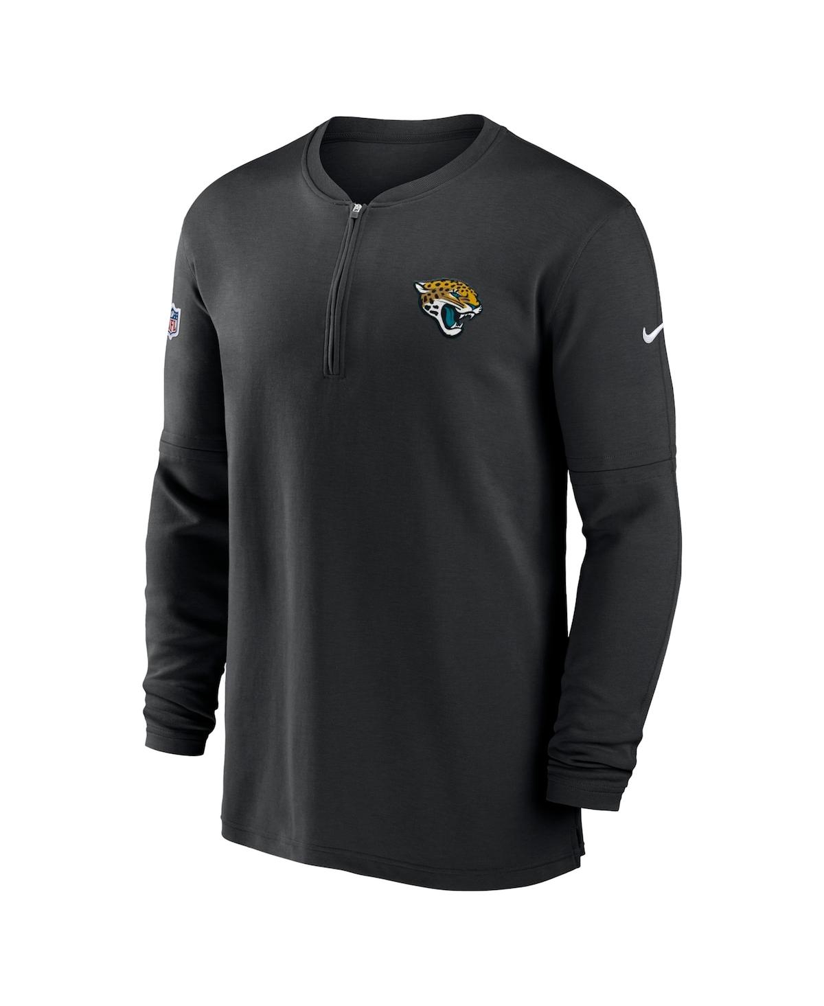 Men's NikeJacksonville Jaguars 2023 Sideline Performance Long Sleeve Quarter-Zip Top - Black