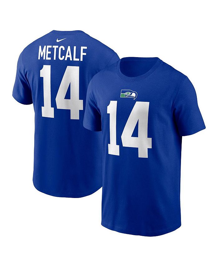 Nike Men's DK Metcalf Royal Seattle Seahawks Throwback Player Name