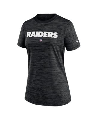 Women's Black Las Vegas Raiders Sideline Velocity Performance T-shirt