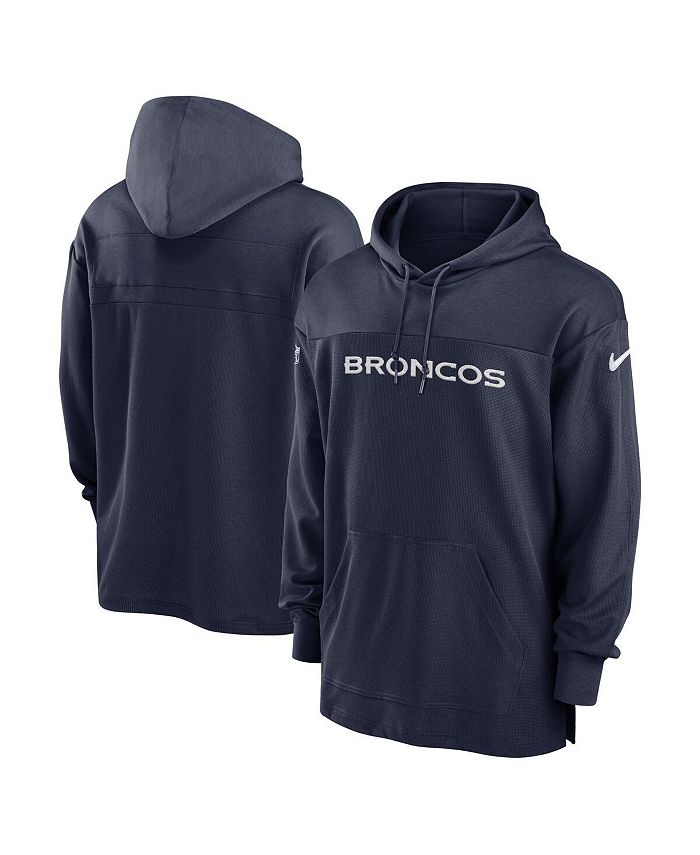 Nike Men s Navy Denver Broncos 2023 Sideline Performance Hooded