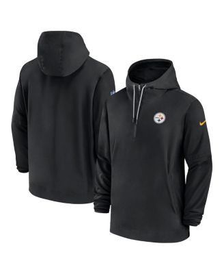 Nike Men's Pittsburgh Steelers Sideline Club Grey Pullover Hoodie