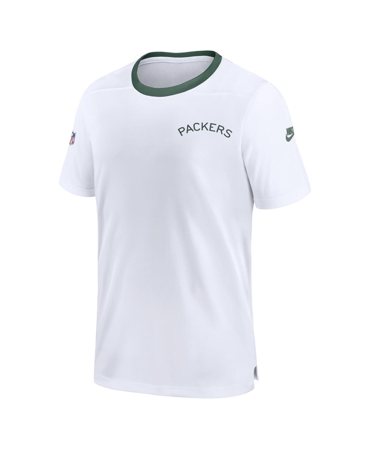 Men's NikeGreen Bay Packers Sideline Coaches Alternate Performance T-shirt - White