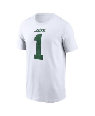 Men's Ahmad Sauce Gardner White New York Jets Legacy Player Name and Number T-shirt