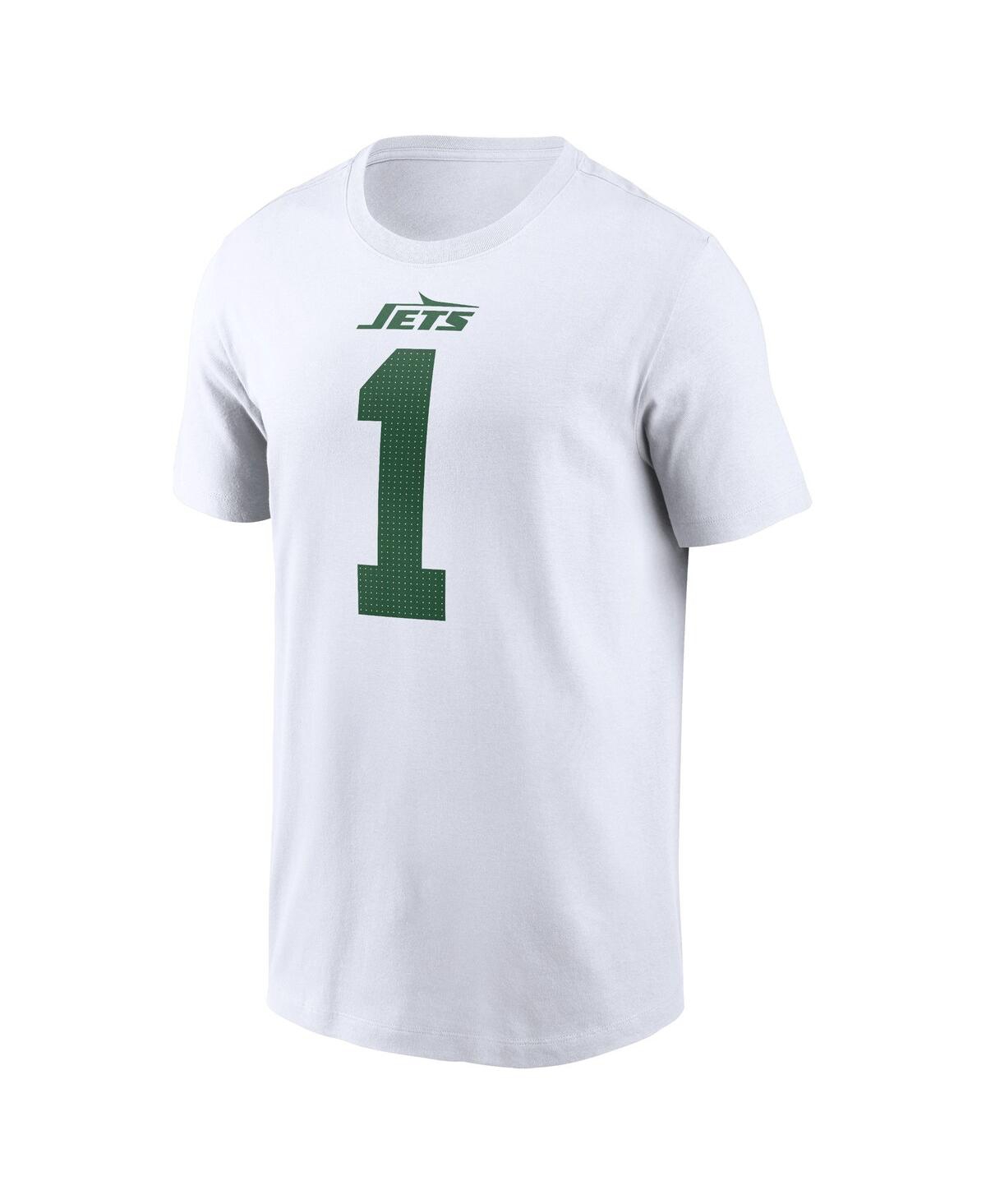 Nike Men's  Ahmad Sauce Gardner White New York Jets Legacy Player Name And Number T-shirt In White