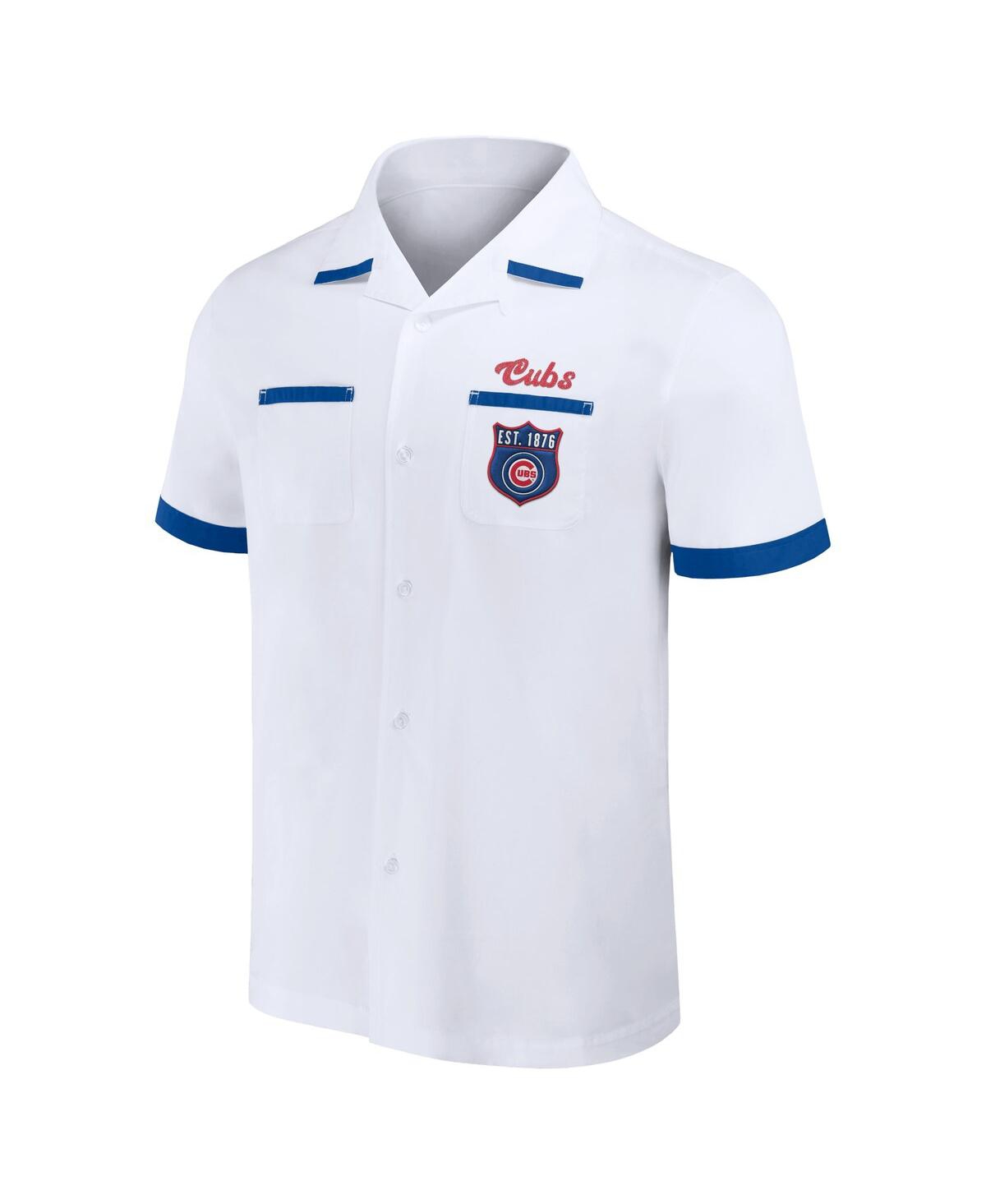 Shop Fanatics Men's Darius Rucker Collection By  White Chicago Cubs Bowling Button-up Shirt
