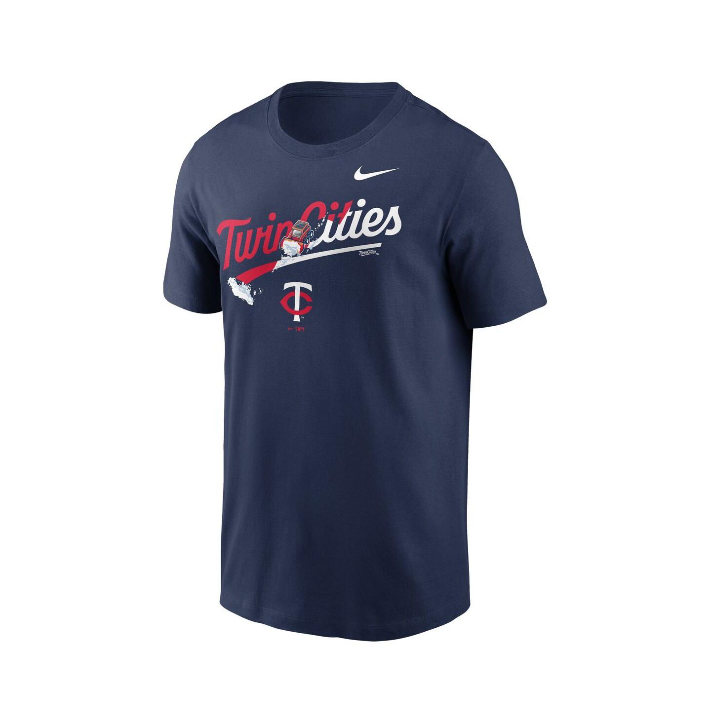 Мужская футболка Nike Navy Minnesota Twins Twin Cities Snow Hometown — фото 3