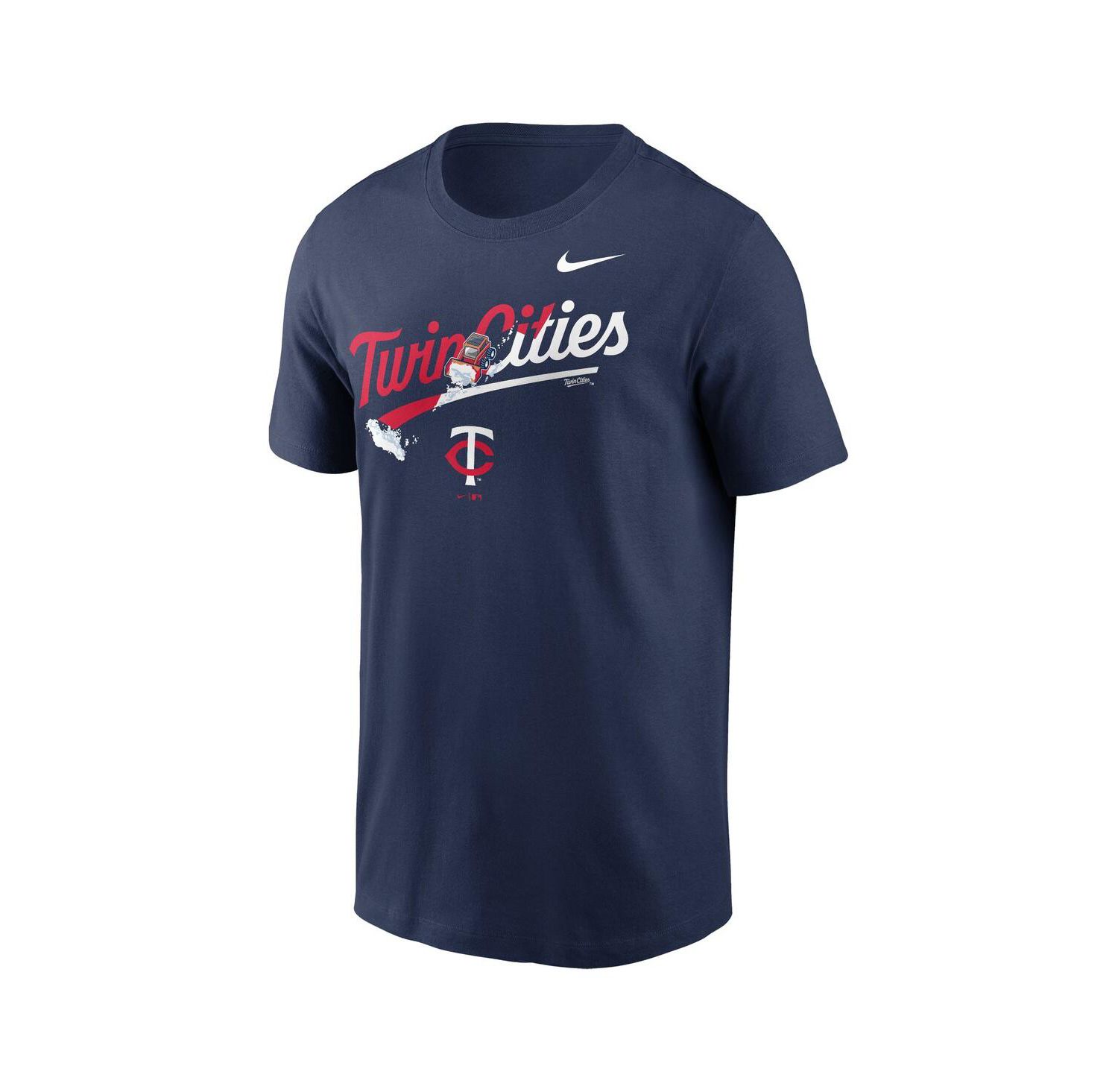 Men's Navy Minnesota Twins Twin Cities Snow Hometown T-shirt