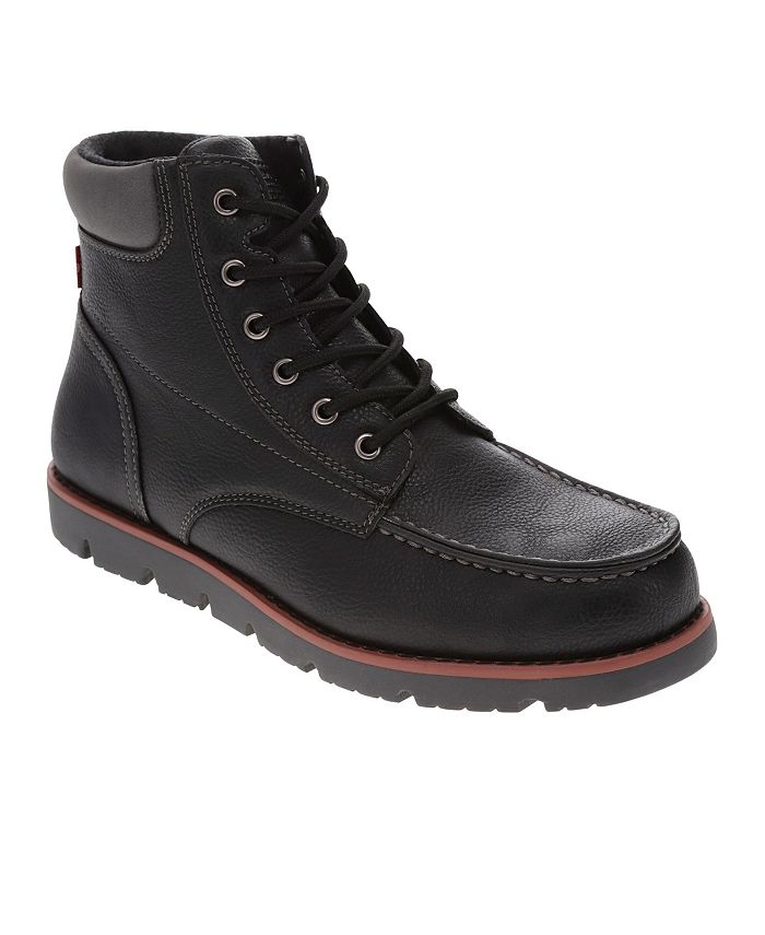 Levi's Men's Dean WX UL Faux-Leather Rugged Casual Hiker Chukka Boots ...