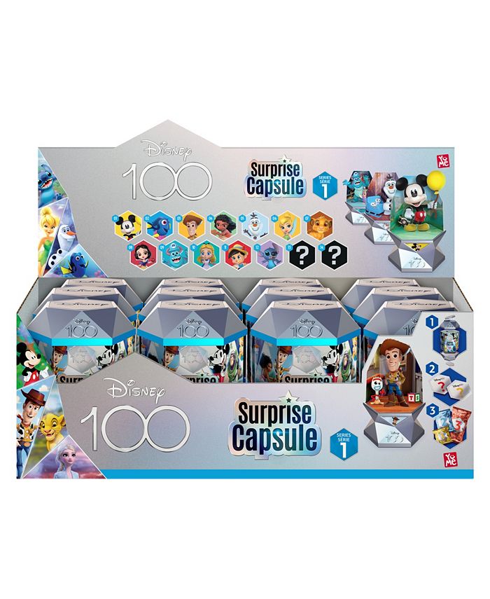 YuMe Official Disney 100 Surprise Mystery Capsules Blind Box with Surprise  Pixar Characters Gift Figurines Toys - Series 2, 2 Pack