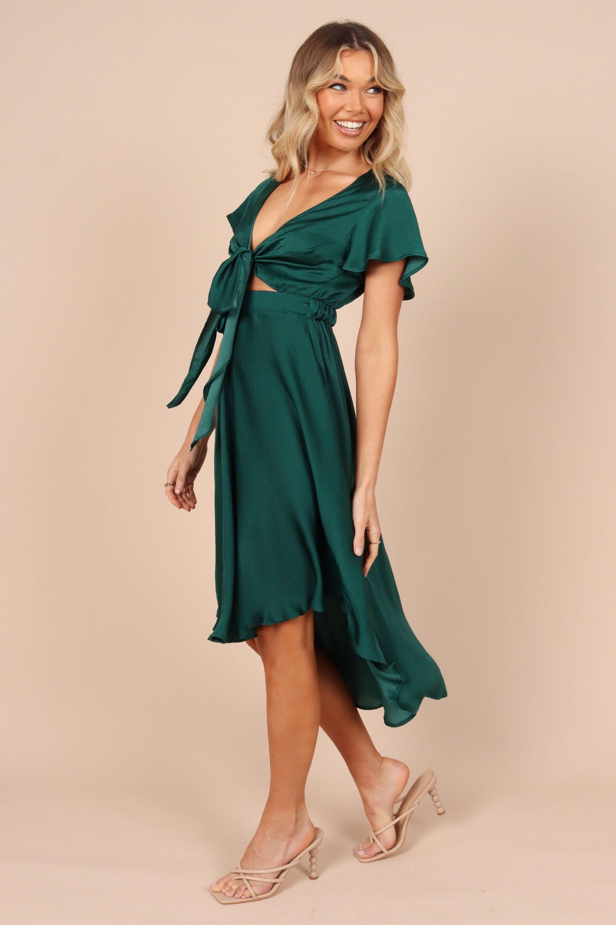 Petal and Pup Women's Amanda High Low Tie Front Dress