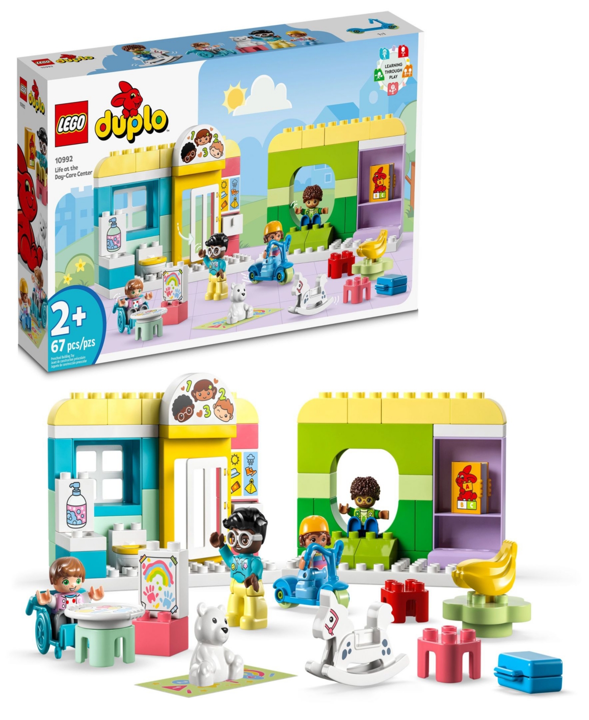 Lego Babies' Duplo Town Life At The Day-care Center Stem Building Toy Set 10992 In Multicolor