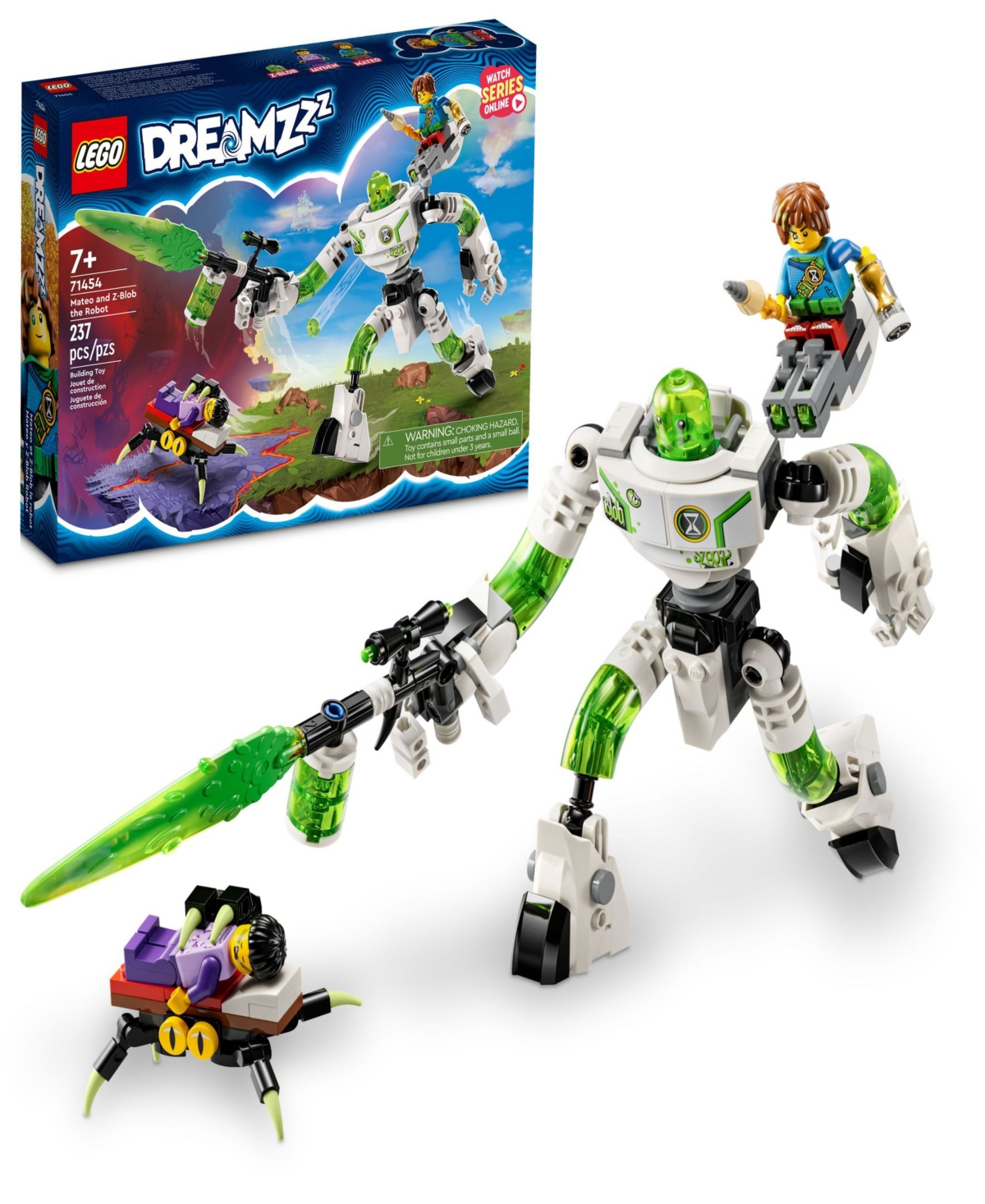Lego Dreamzzz Mateo And Z-blob The Robot From New Tv Show Building Toy 71454 In Multicolor