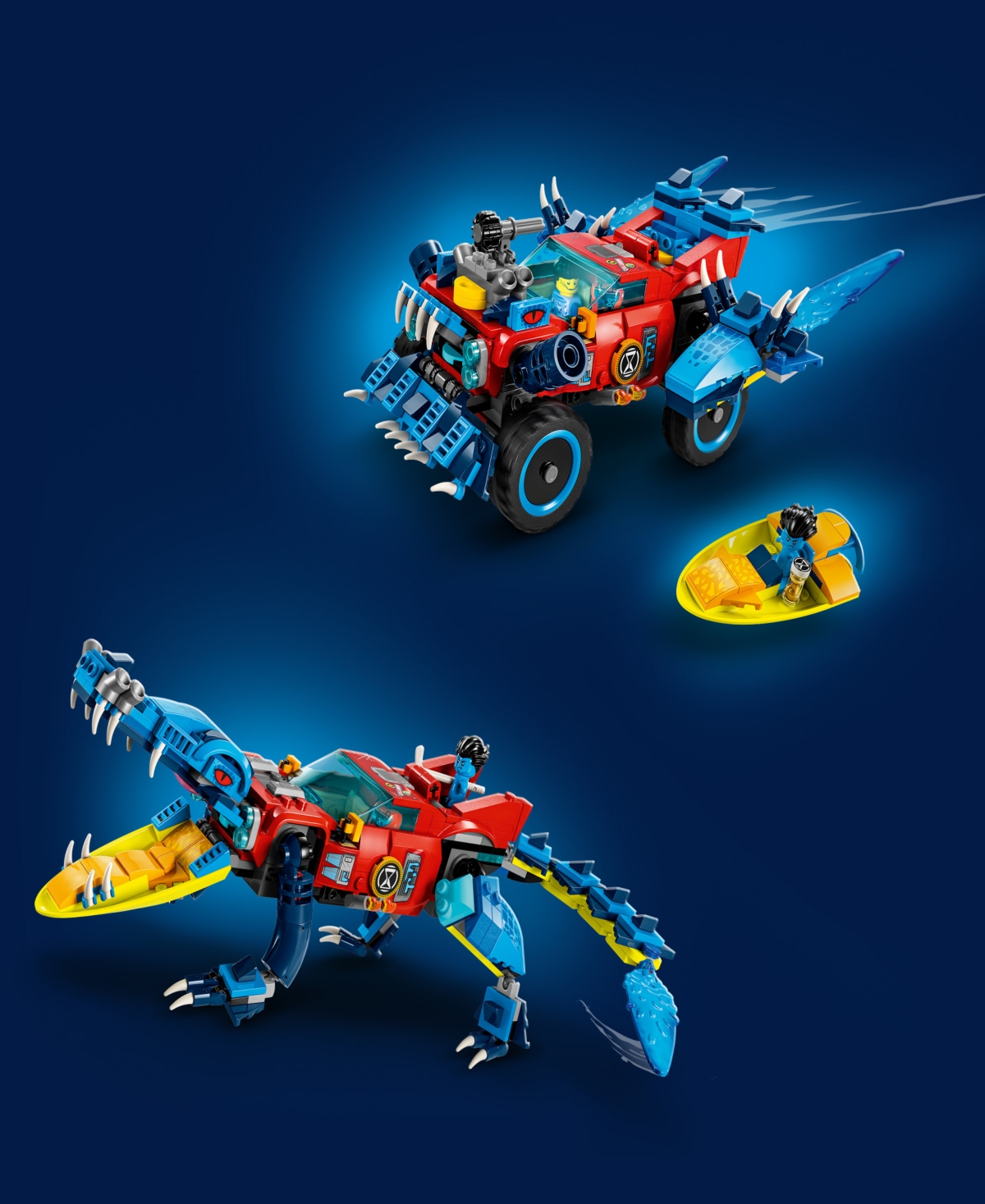 Lego Dreamzzz Crocodile Car To Off-roader Truck Building Toy Set 71458 In Multicolor