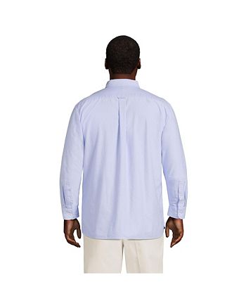 Lands End Big Tall Traditional Fit Sail Rigger Oxford Shirt