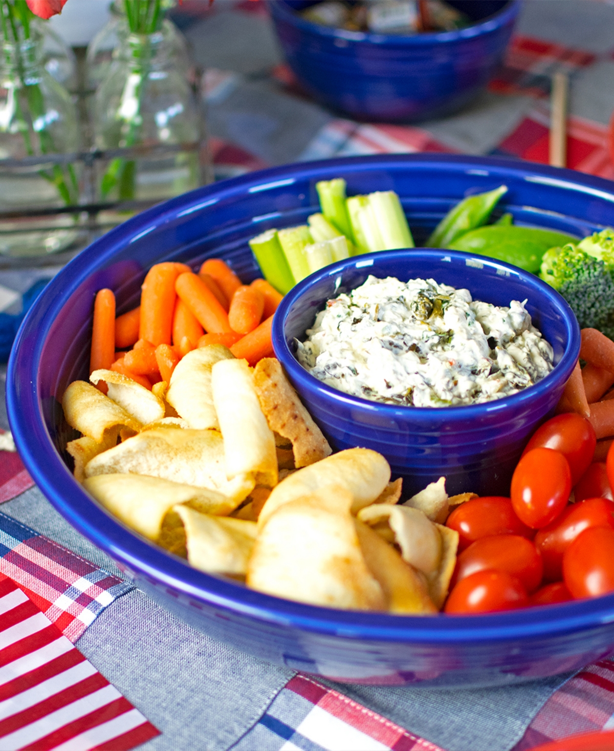Fiesta Chip And Dip Set In Sky
