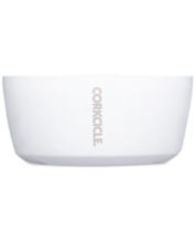 Waggo White Simple Solid Elevated Dog Bowl and Stand, 8 Cups