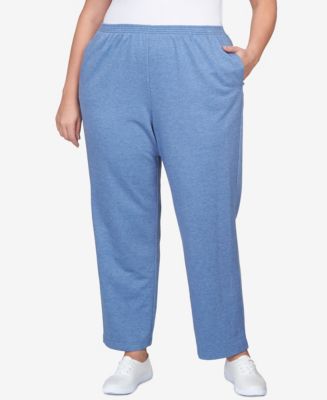 Alfred Dunner Plus Size Comfort Zone French Terry Elastic Waist Average ...