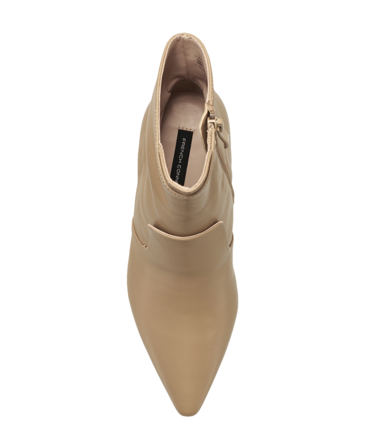 French Connection Women's London Pointed Toe Leather Dress Booties