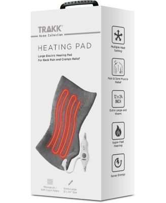 Large Heating Pad - LCD Controller with Multiple Settings for Cramps, Back, Neck, & Shoulder Pain Relief, Moist Heat Option, Machine Washable, 12" x 24"