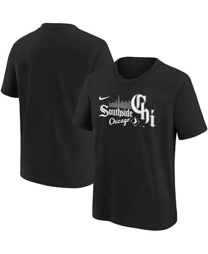 Nike Big Boys Black Chicago White Sox City Connect Graphic T shirt