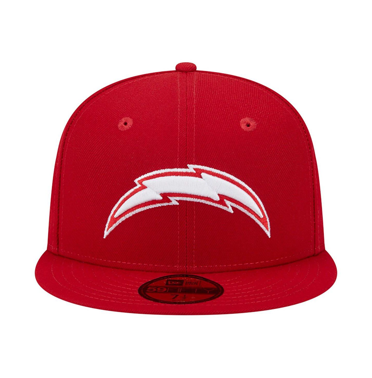 Мужская кепка New Era Scarlet Los Angeles Chargers Super Bowl XXIX Main Patch 59FIFTY Fitted Hat — фото 3
