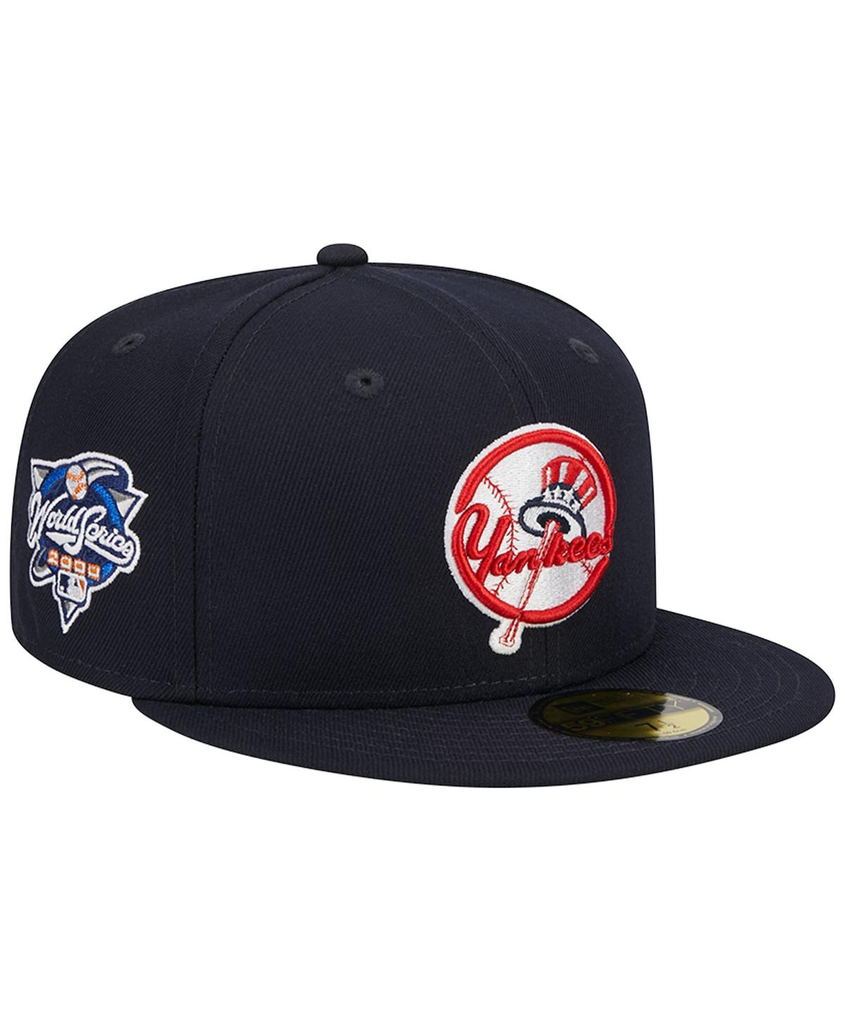 Men's New EraNew York Yankees Primary Logo 2000 World Series Team Color 59FIFTY Fitted Hat - Navy