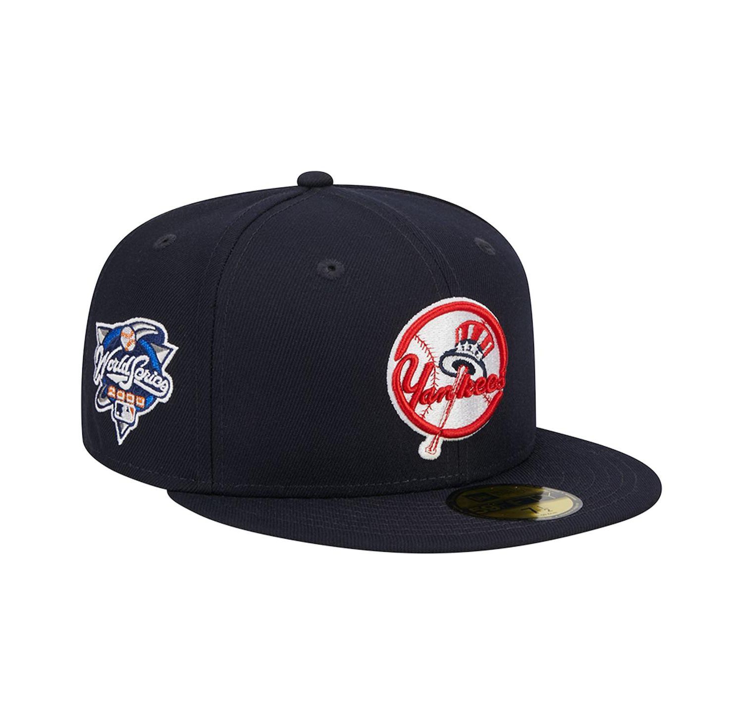 Men's Navy New York Yankees Primary Logo 2000 World Series Team Color 59FIFTY Fitted Hat