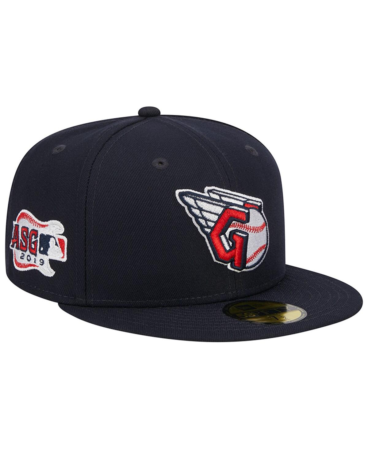 Men's New EraCleveland Guardians Primary Logo 2019 Mlb All-Star Game Team Color 59FIFTY Fitted Hat - Navy