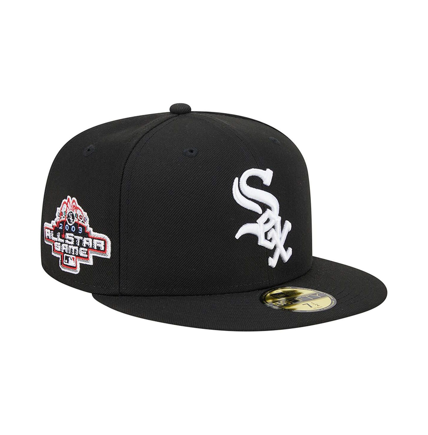 Мужская кепка New Era Black Chicago White Sox 2003 All Star Game Team Color 59FIFTY Fitted Hat — фото 2