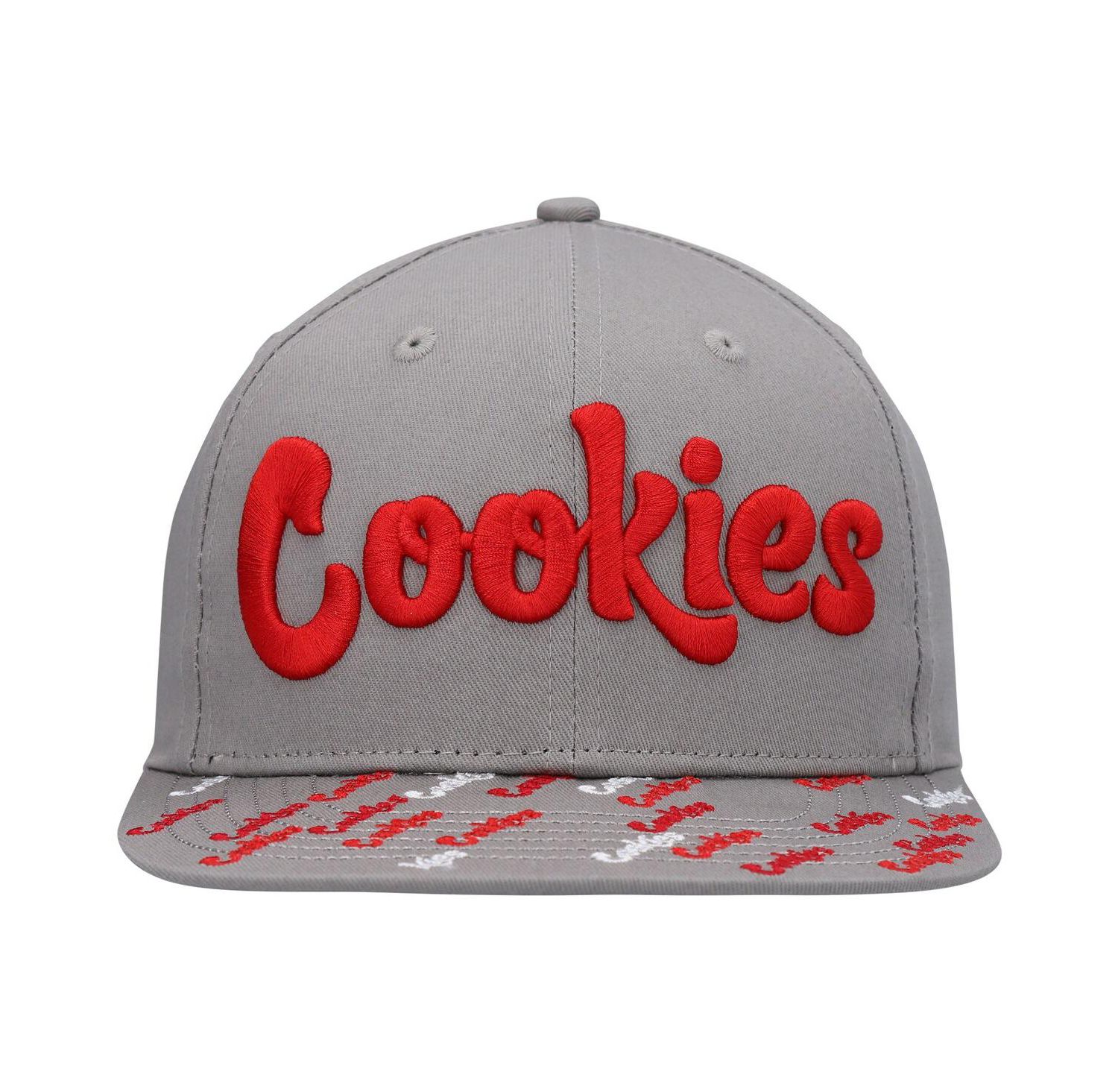Men's Gray Triple Beam Snapback Hat