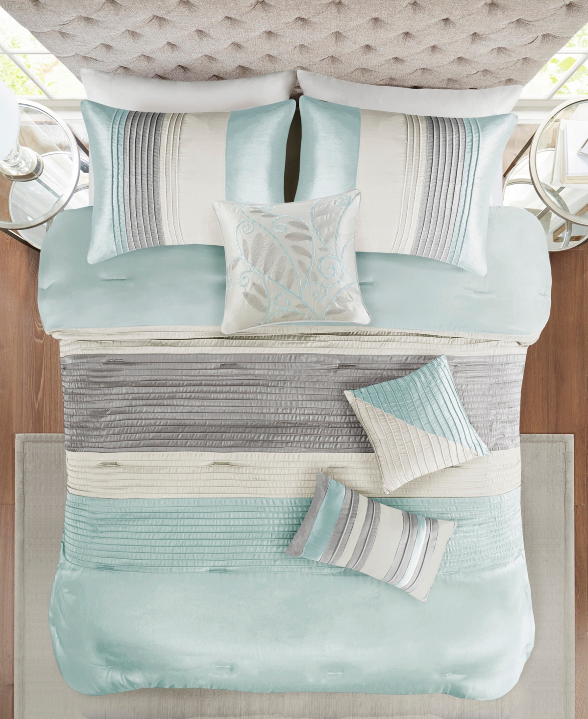 Closeout! Madison Park Amherst 7-Pc. Comforter Set,