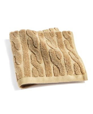Sanders Cable Washcloth, 13" x 13"