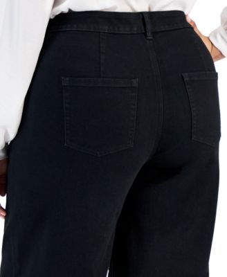 Plus Size Wide-Leg High-Rise Jeans, Exclusively Macy's