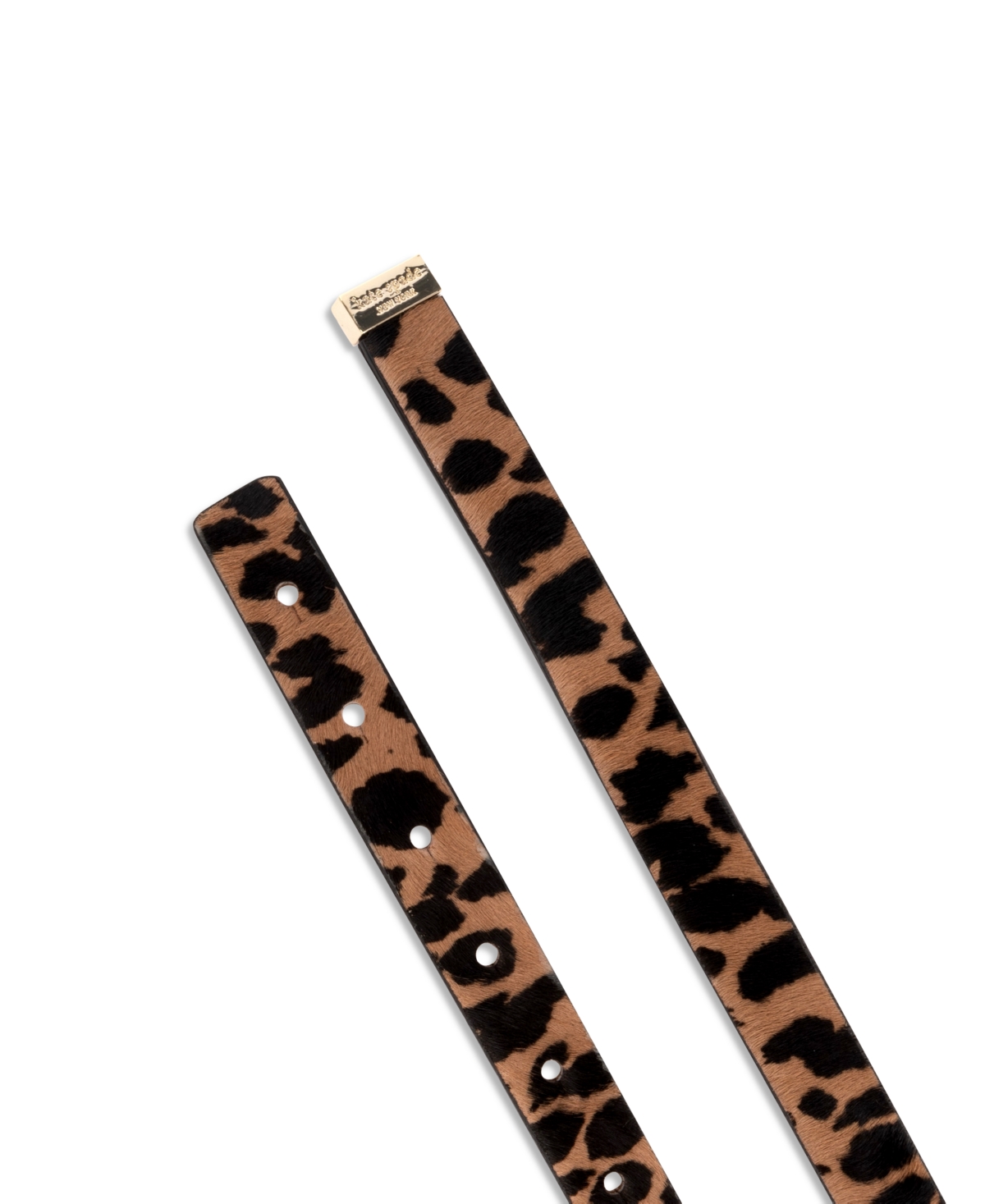 Kate Spade New York Women's Spotted Haircalf Bow Belt -black