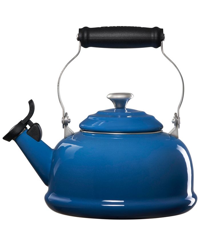 Le Creuset 1.7 Quart Enamel on Steel Whistling Tea Kettle - Blue - 1.7 Quart