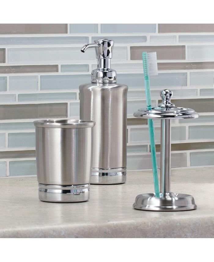 mDesign Metal Bathroom Vanity Countertop Accessory Set 4 Pieces Macy's