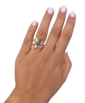 Multicolor Diamond Bird Statement Ring (1/2 ct. t.w.) in 14k Gold