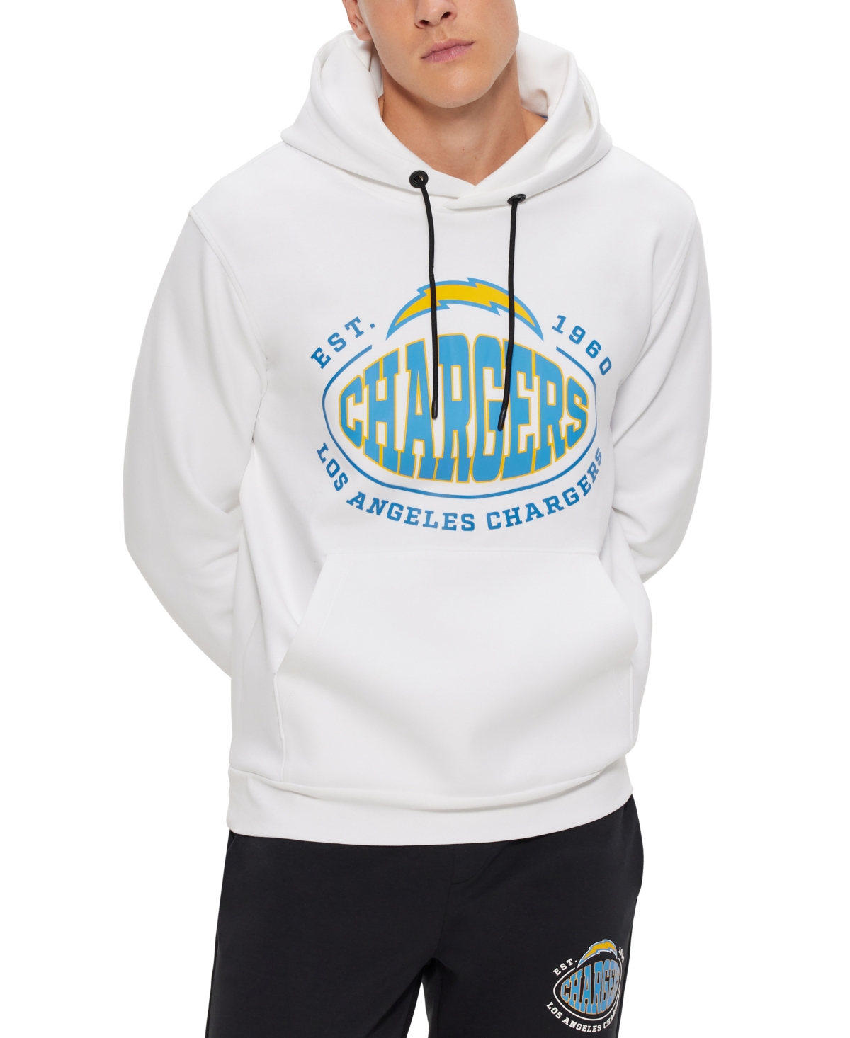 Hugo Boss Boss By  Men's Boss X Los Angeles Chargers Nfl Hoodie In White