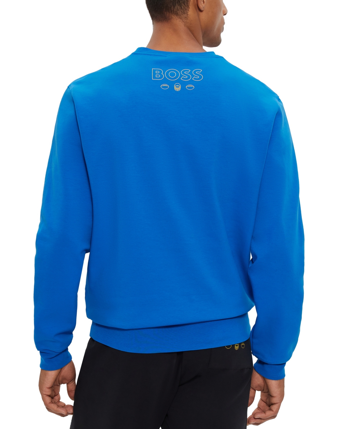 Shop Hugo Boss Boss By  Men's Boss X Nfl Sweatshirt In Bright Blue