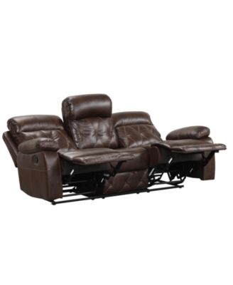 Wallace 84" Faux Leather Manual Recliner Sofa