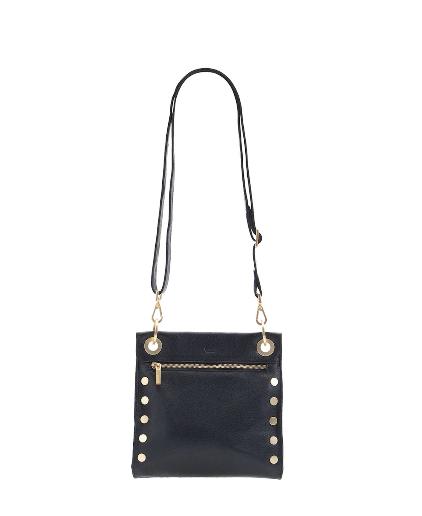 Женская сумка Hammitt Tony Large Leather Crossbody, цвет: Чёрный золотой — фото 2