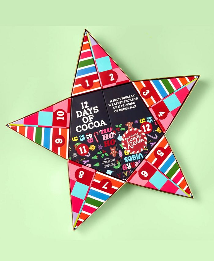 Macy's Candy Kitchen Holiday 12 Days of Cocoa Star Gift Box, 12 Piece