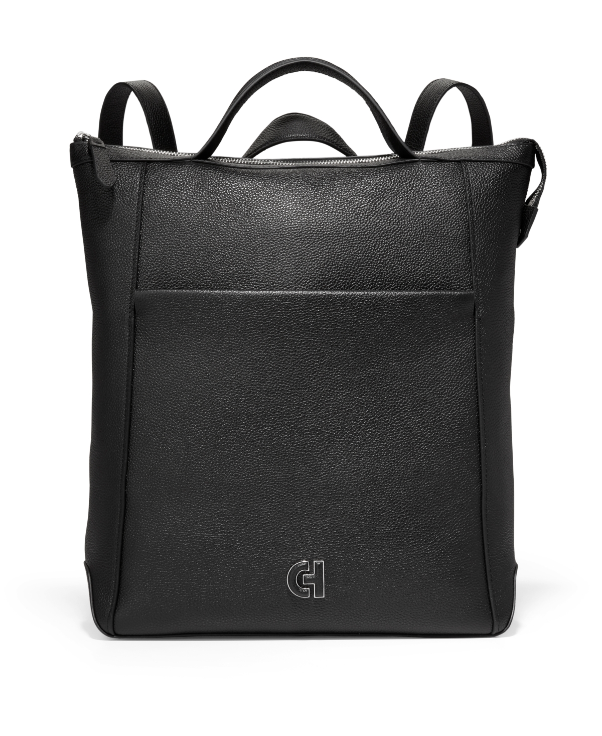 Shop Cole Haan Grand Ambition Convertible Leather Backpack In Black