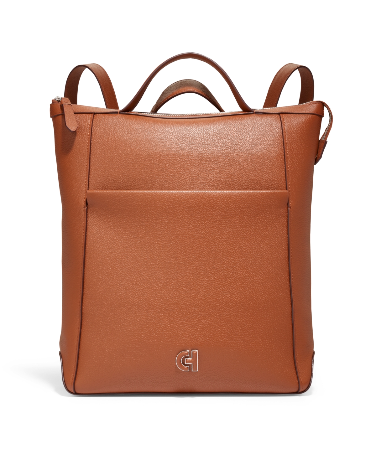 Shop Cole Haan Grand Ambition Convertible Leather Backpack In British Tan