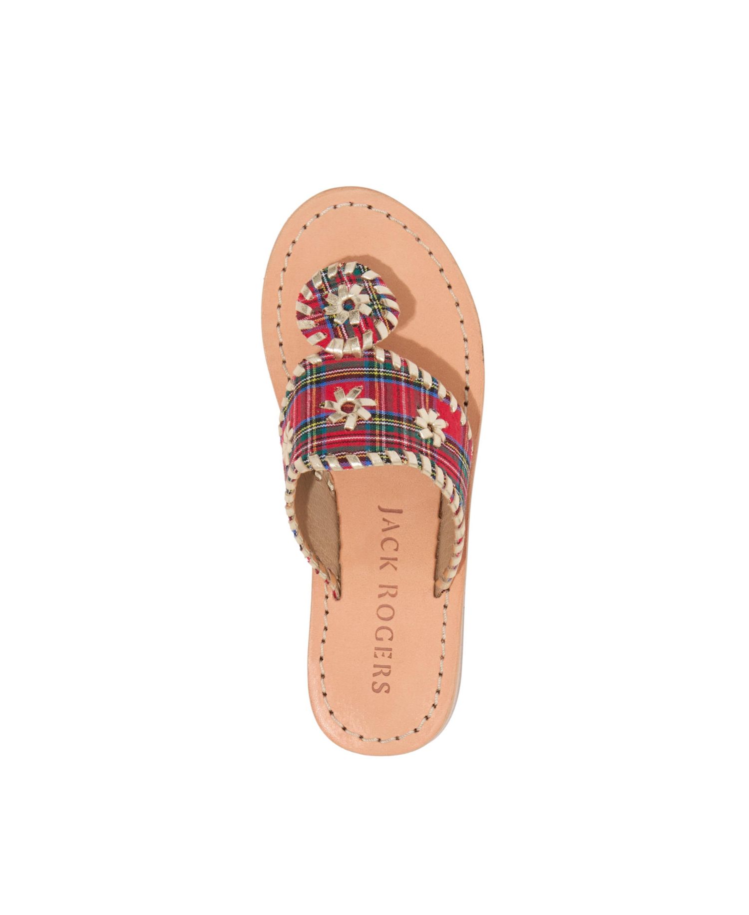 Big Girls Jacks Gum Rubber Sole Flat Sandals