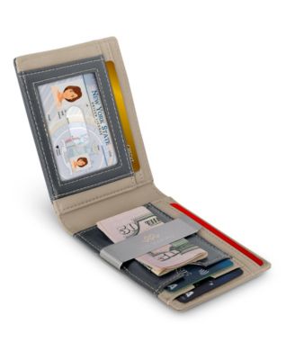 Men's Slim Bifold   Wallet with Money Clip