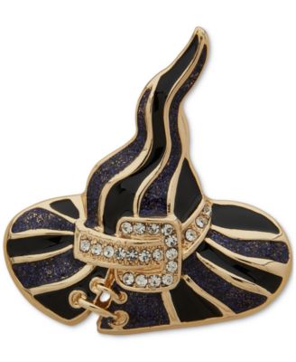 Anne Klein - Women's Boxed Gold-Tone Witch Hat Pin