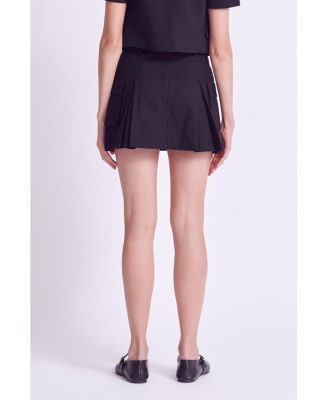 Women's Flap Pocket Mini Cargo Skort